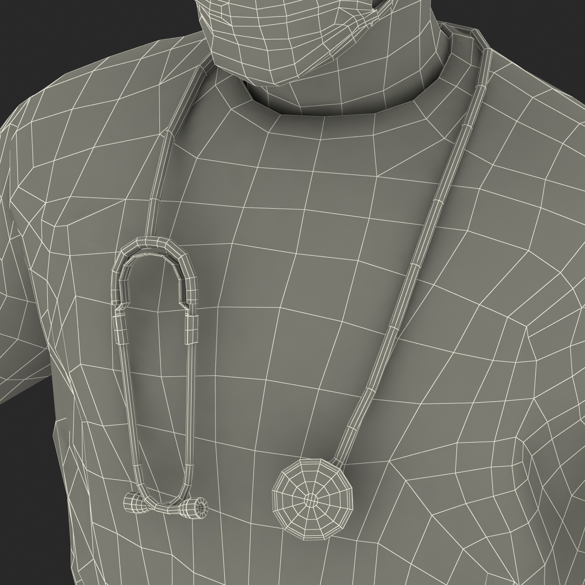 3D Male Surgeon Mediterranean 3 model