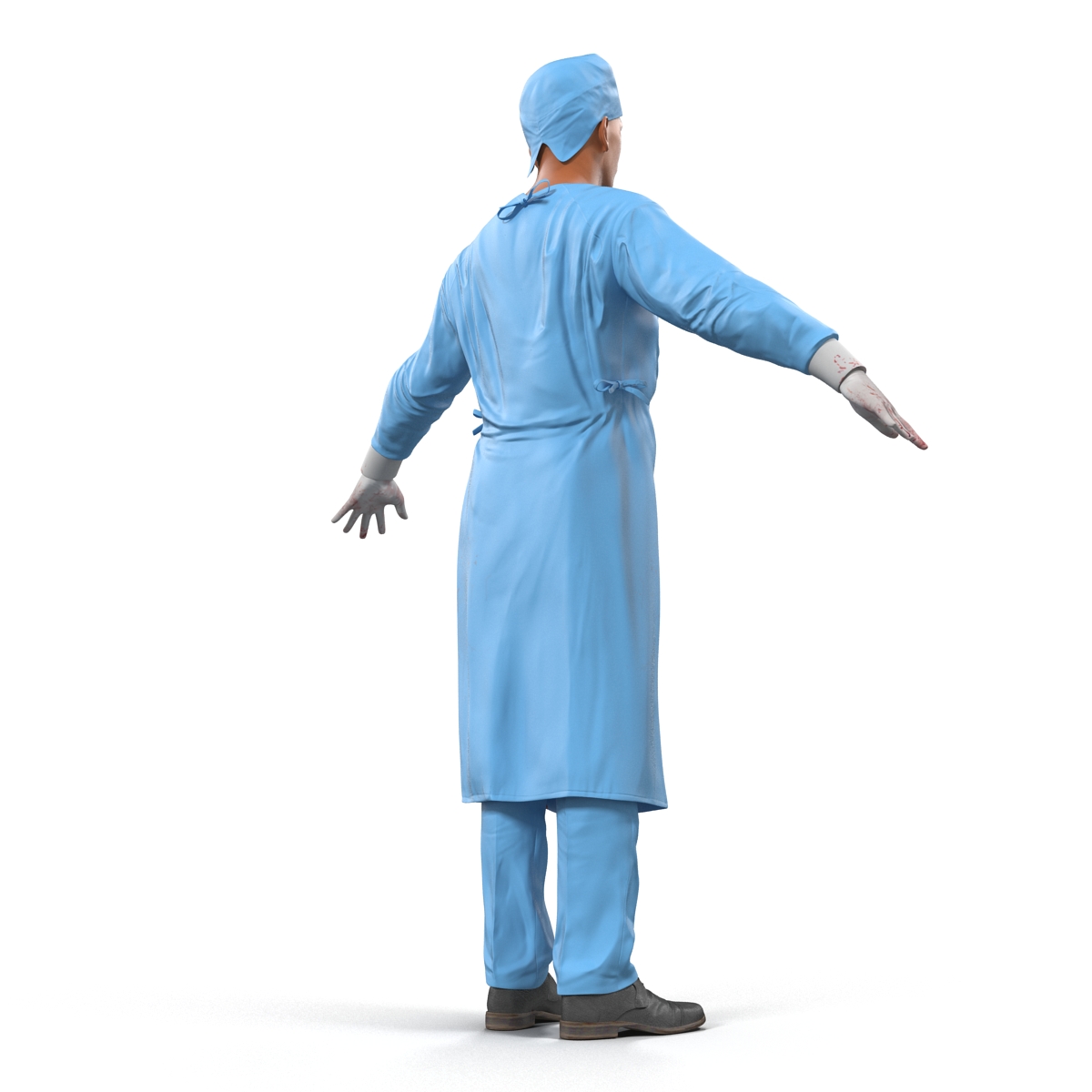 3D Male Surgeon Mediterranean 4 model