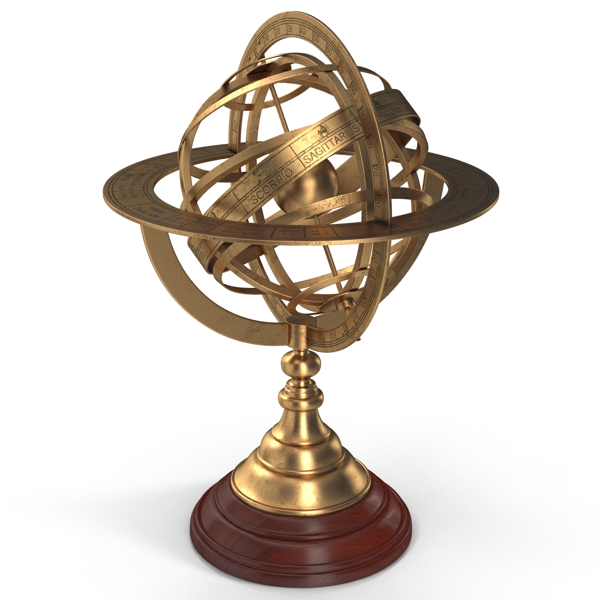 3D model Antique Globe 4