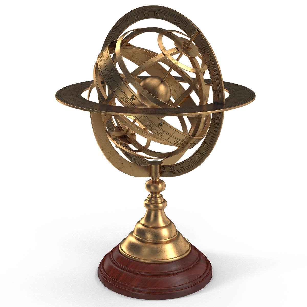 3D model Antique Globe 4