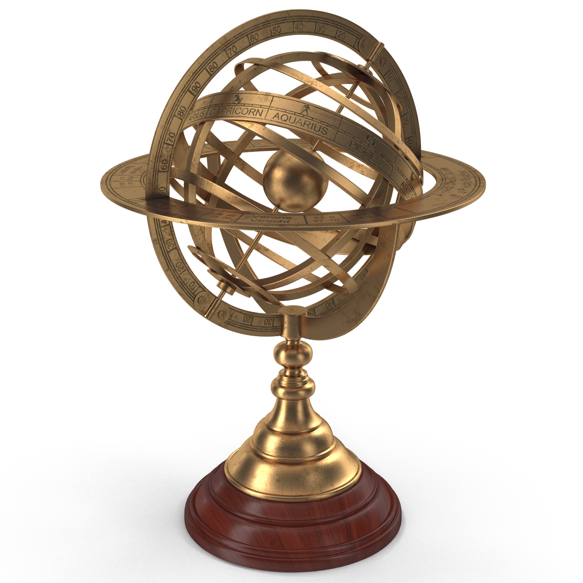 3D model Antique Globe 4