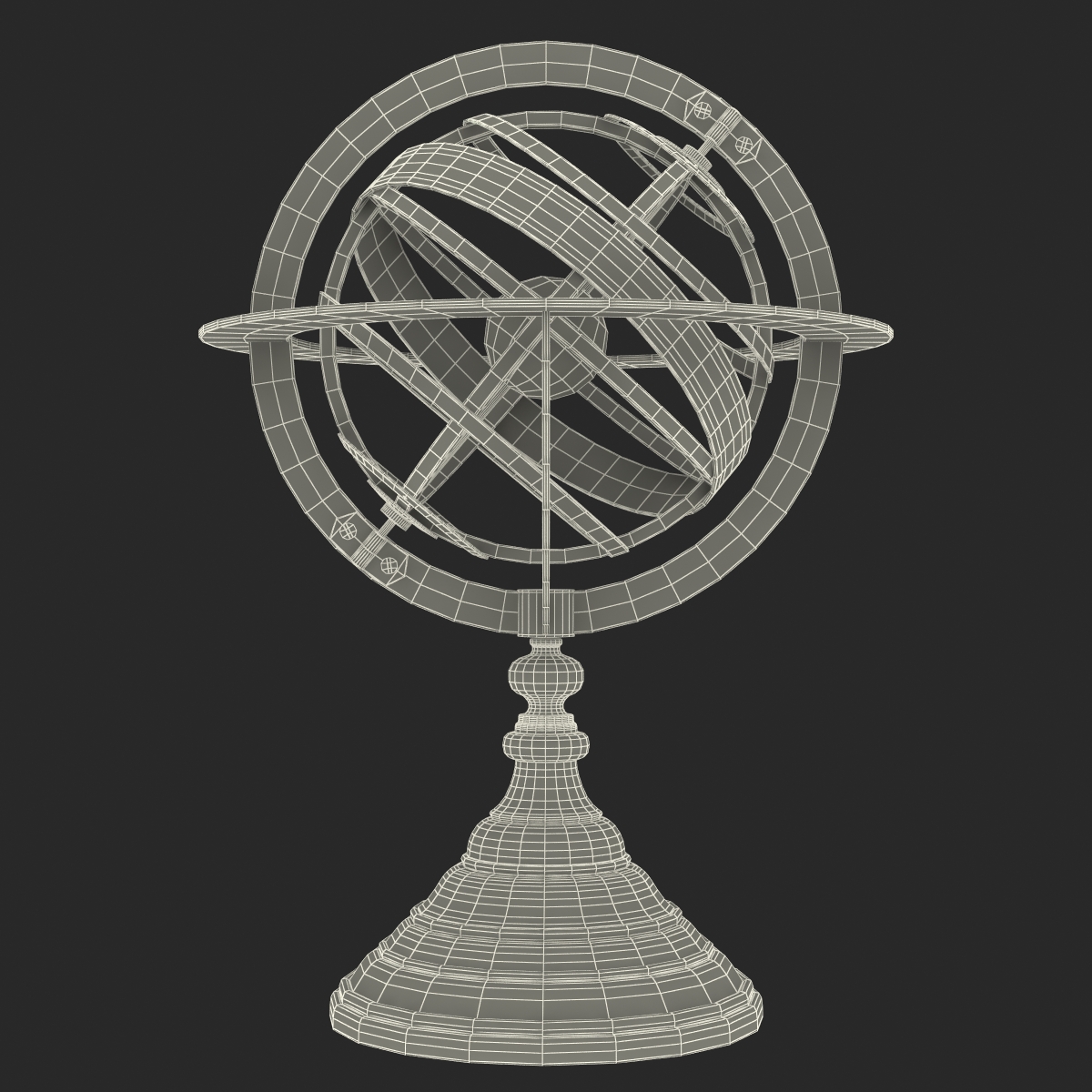 3D model Antique Globe 4