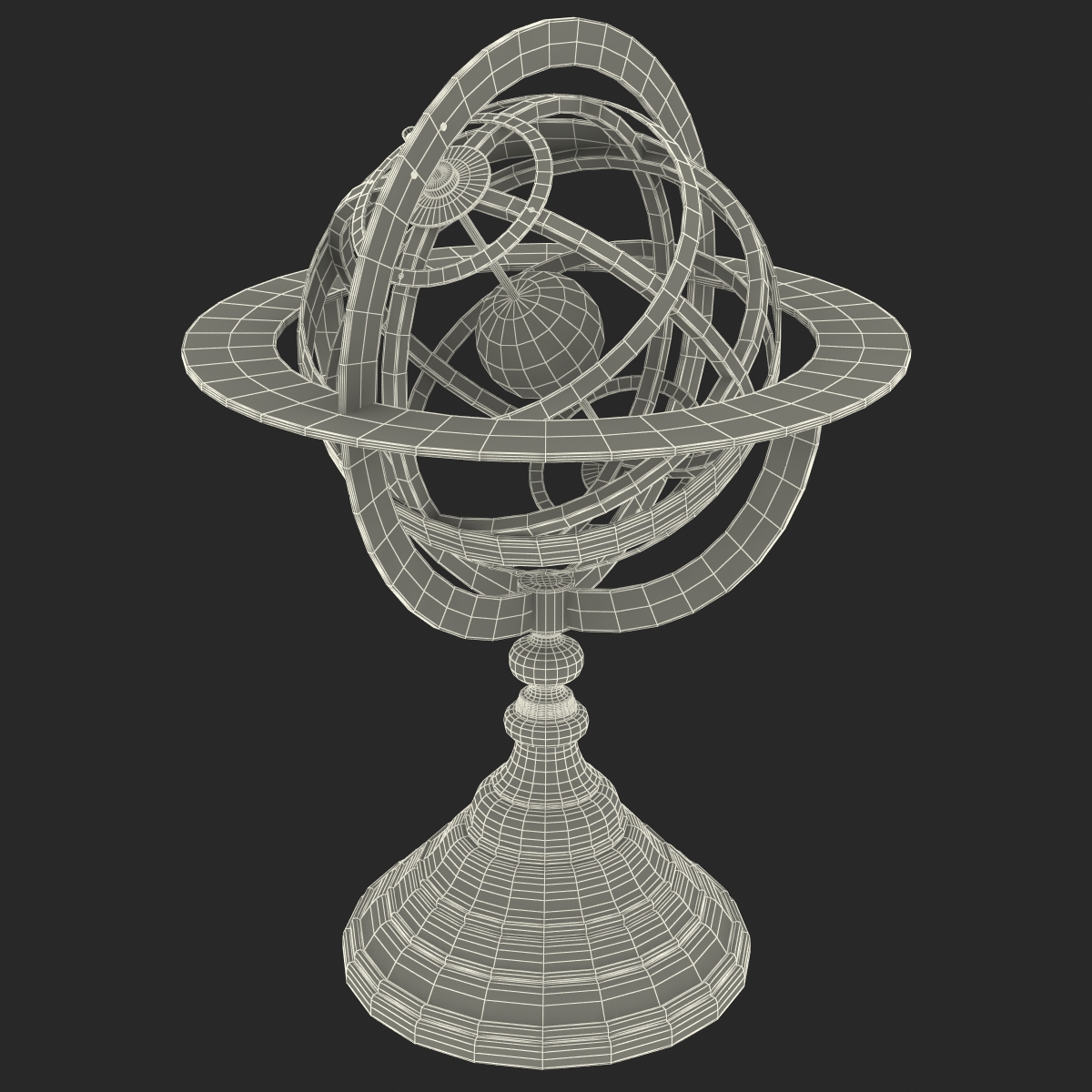 3D model Antique Globe 4