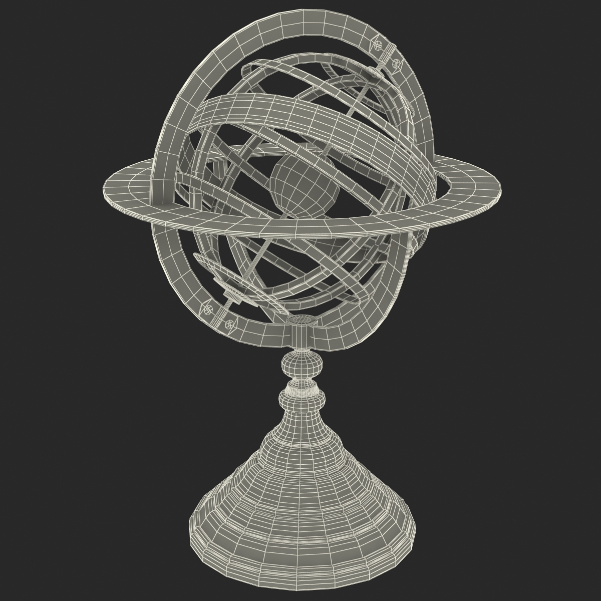 3D model Antique Globe 4