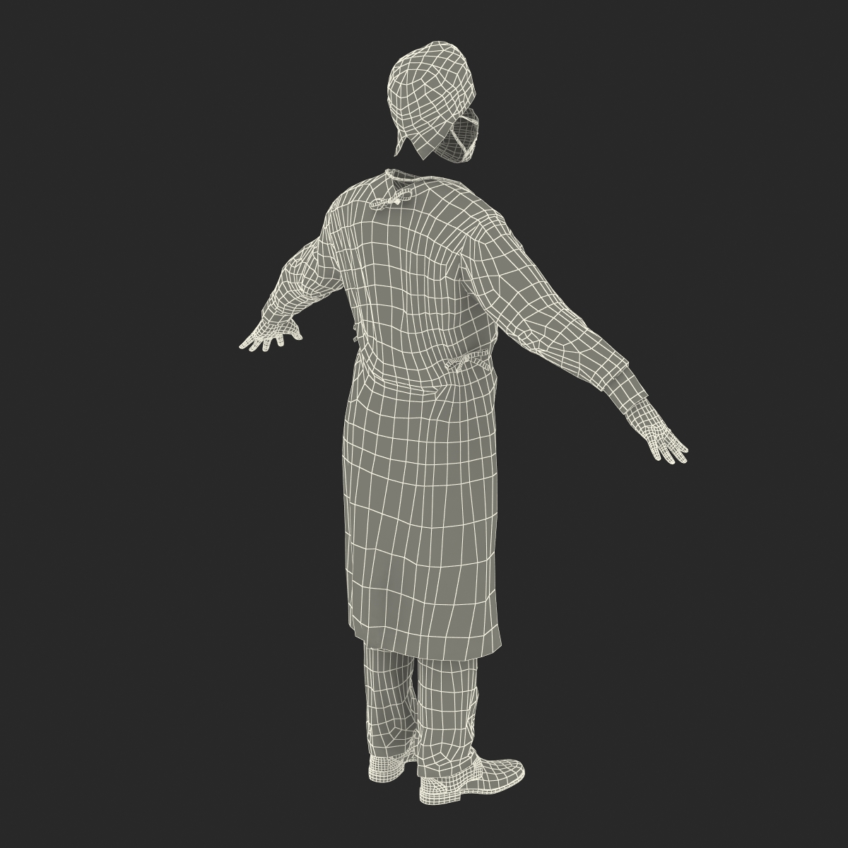 3D model Surgeon Dress 9