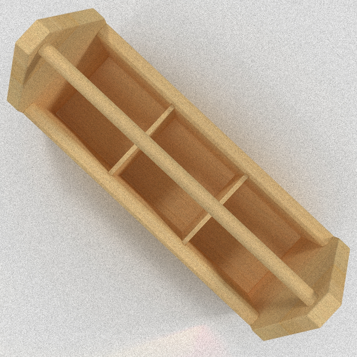 3D model Wooden Tool Box