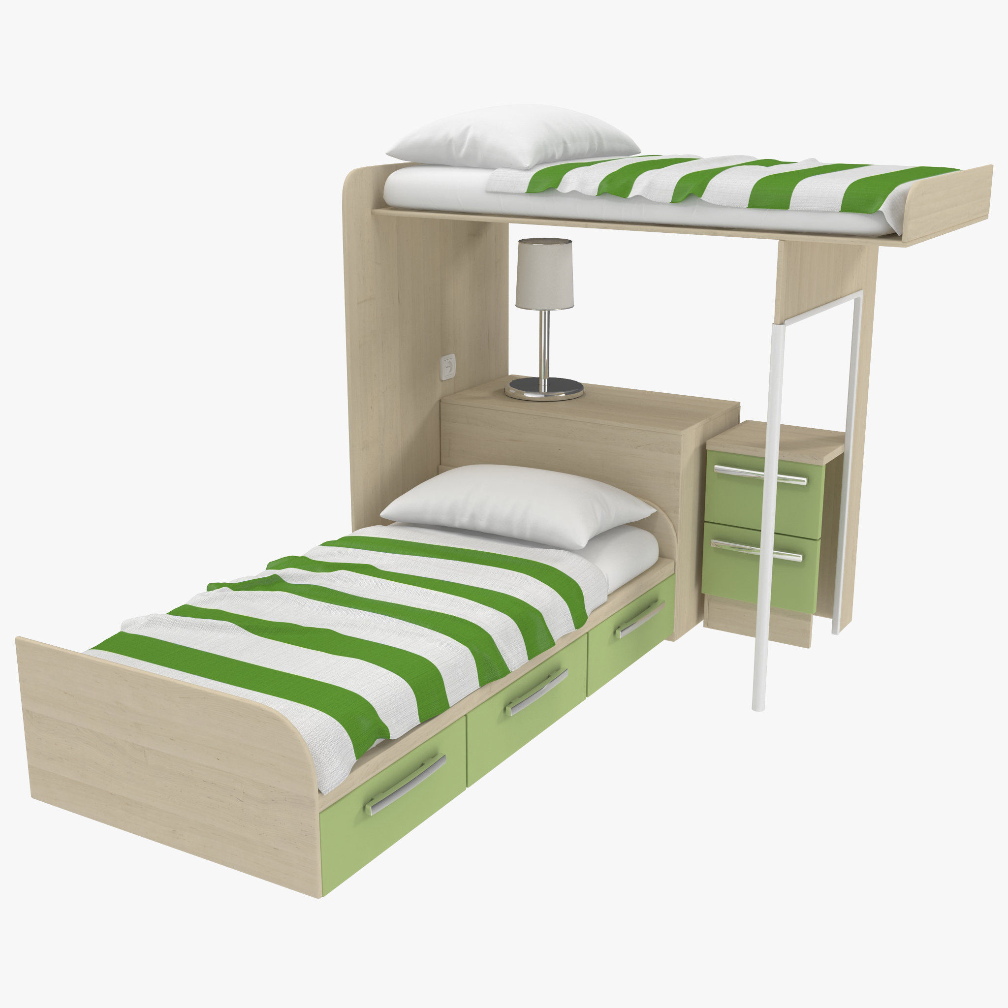 3D model Kids Bed 2