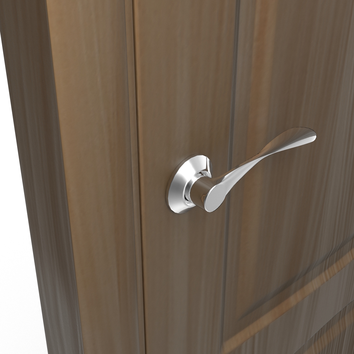 Solid Wooden Door 3D