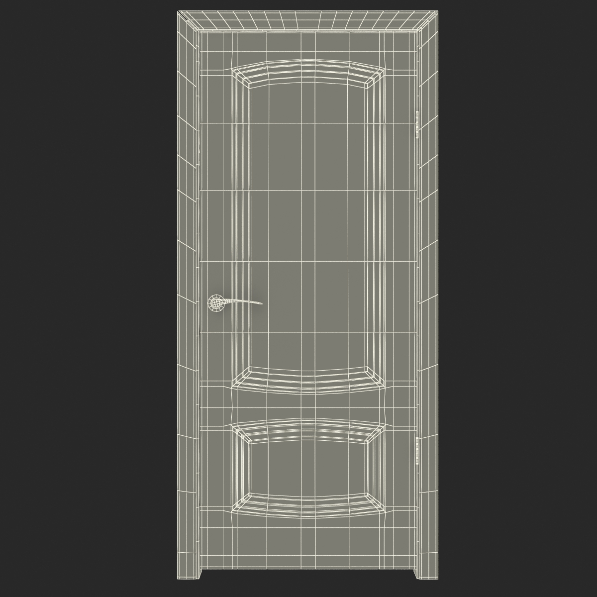 Solid Wooden Door 3D