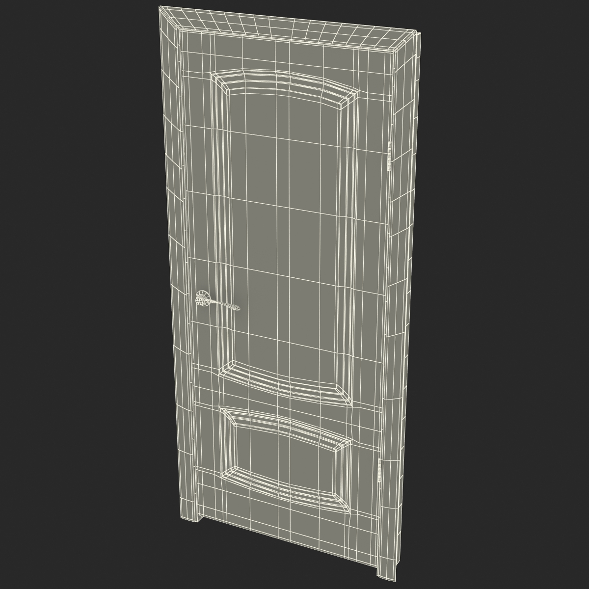 Solid Wooden Door 3D