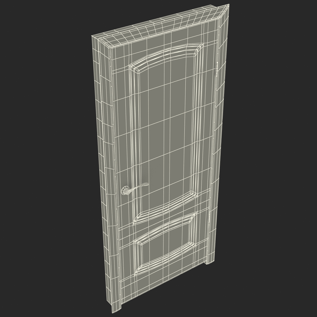 Solid Wooden Door 3D