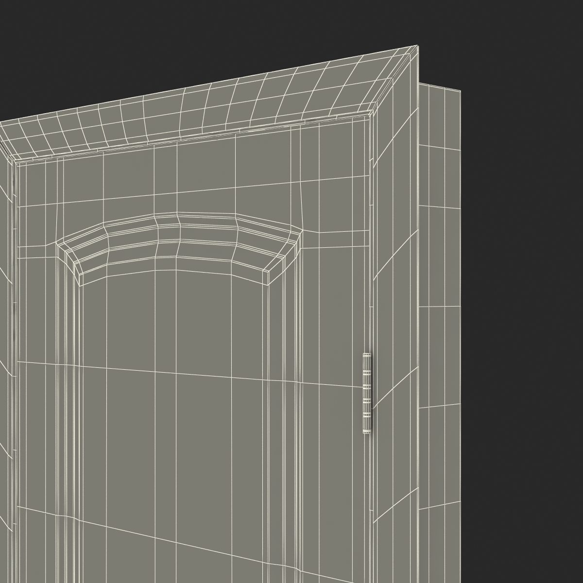 Solid Wooden Door 3D