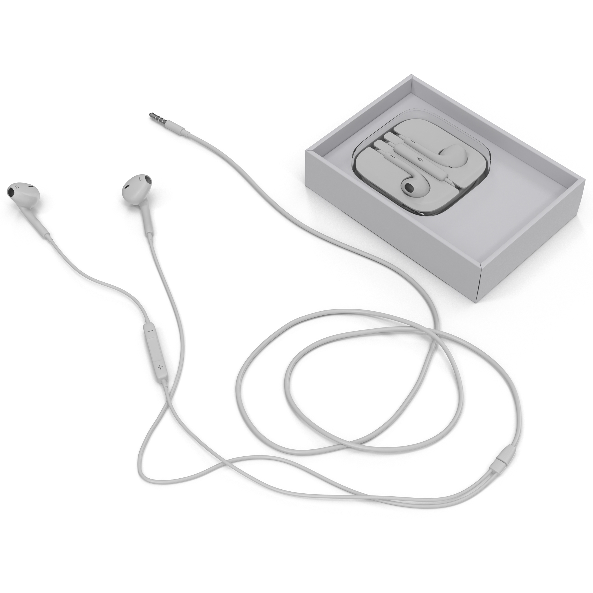 Apple EarPods with Remote and Mic Set 3D