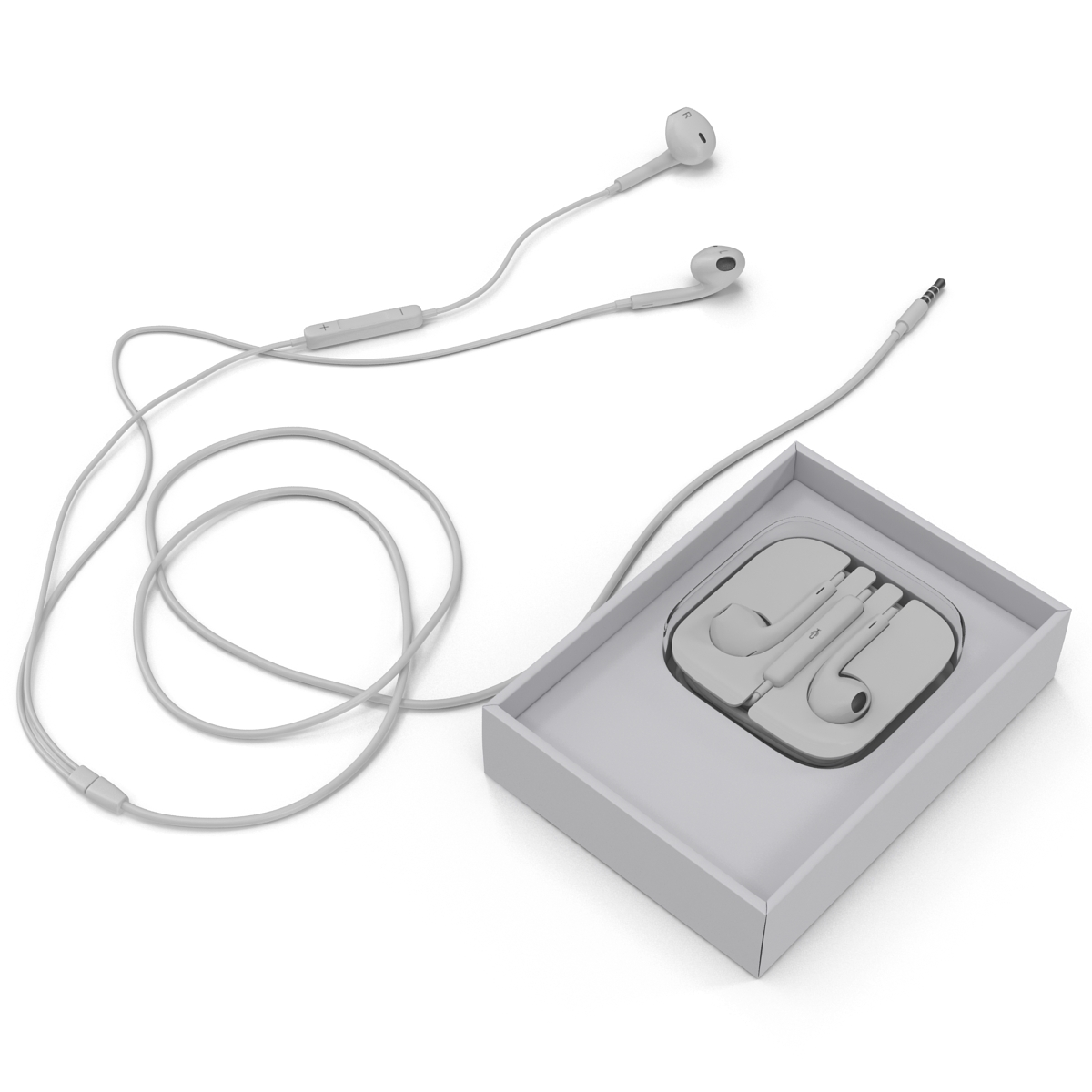 Apple EarPods with Remote and Mic Set 3D