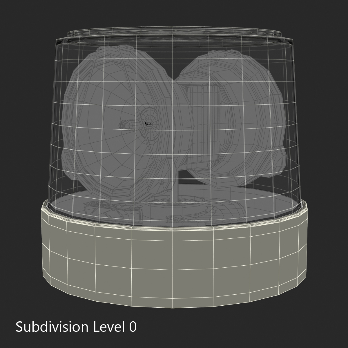 3D Warning Light model