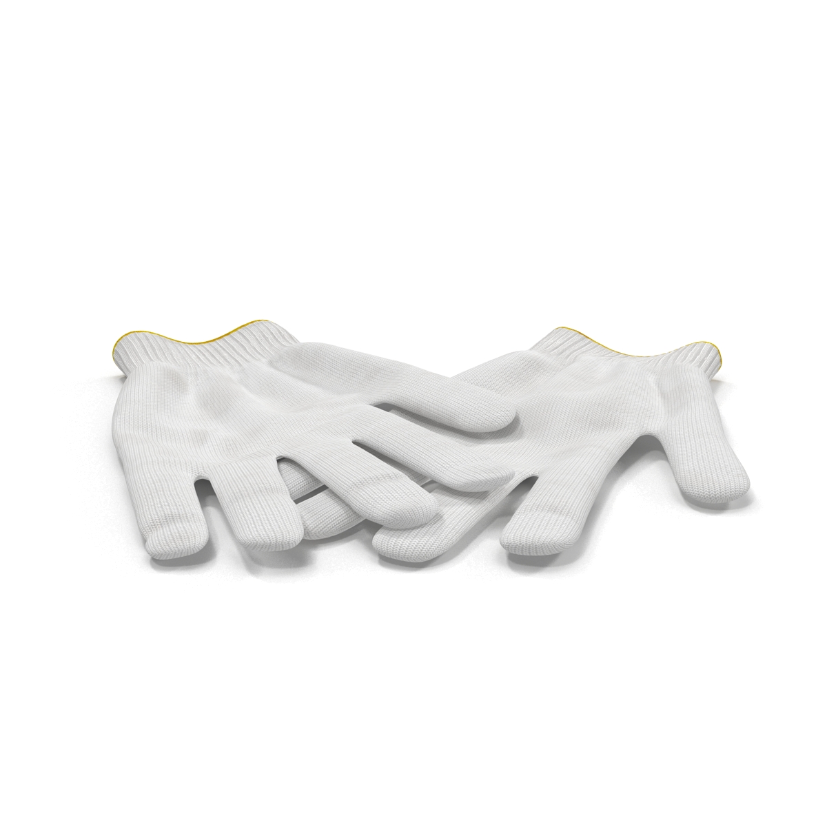 3D Cotton Work Gloves model