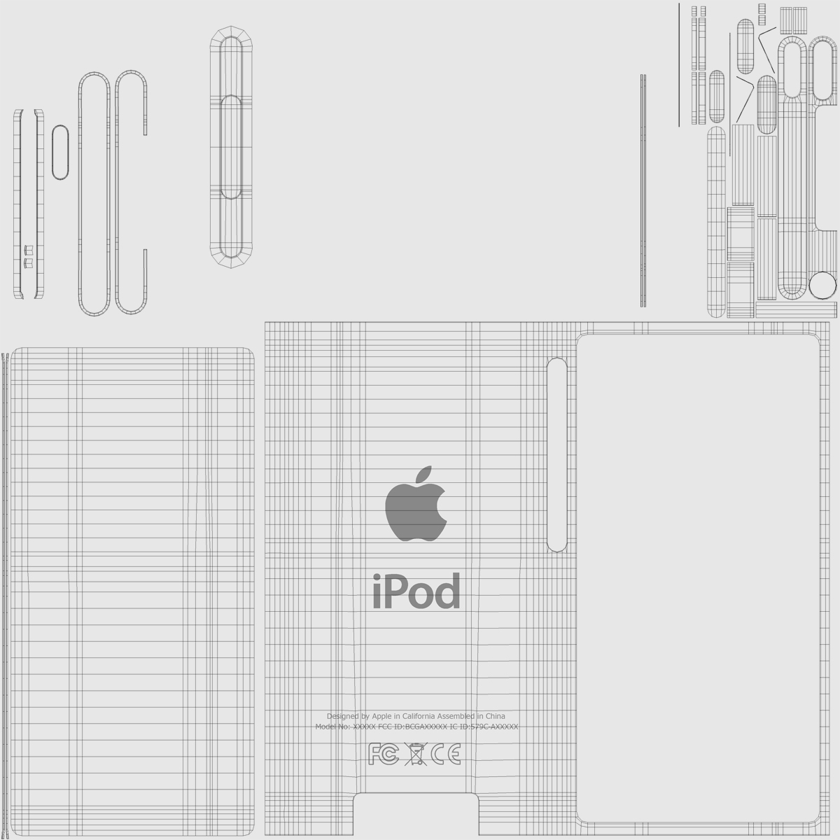 iPod Nano Grey 3D model