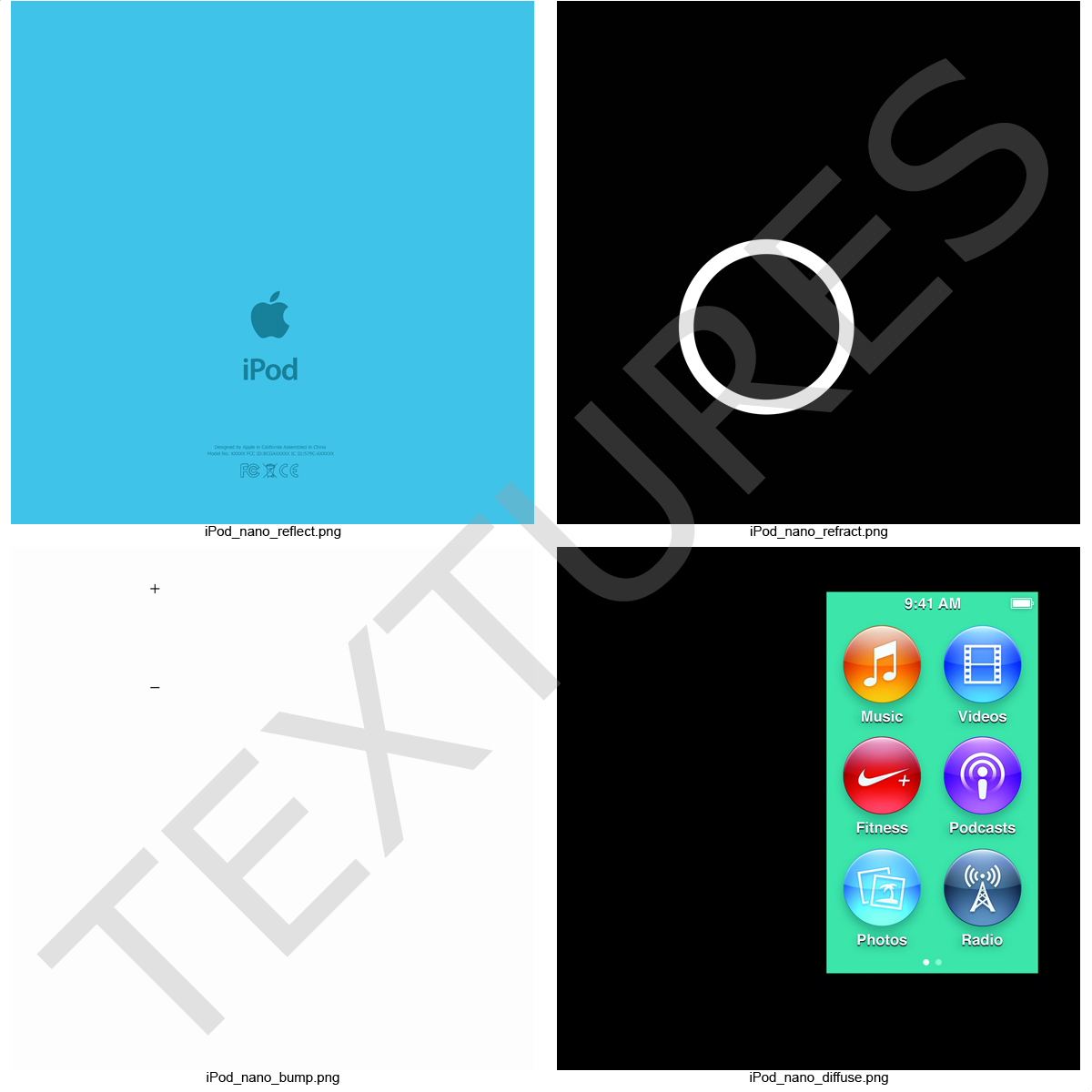 iPod Nano Blue 3D model