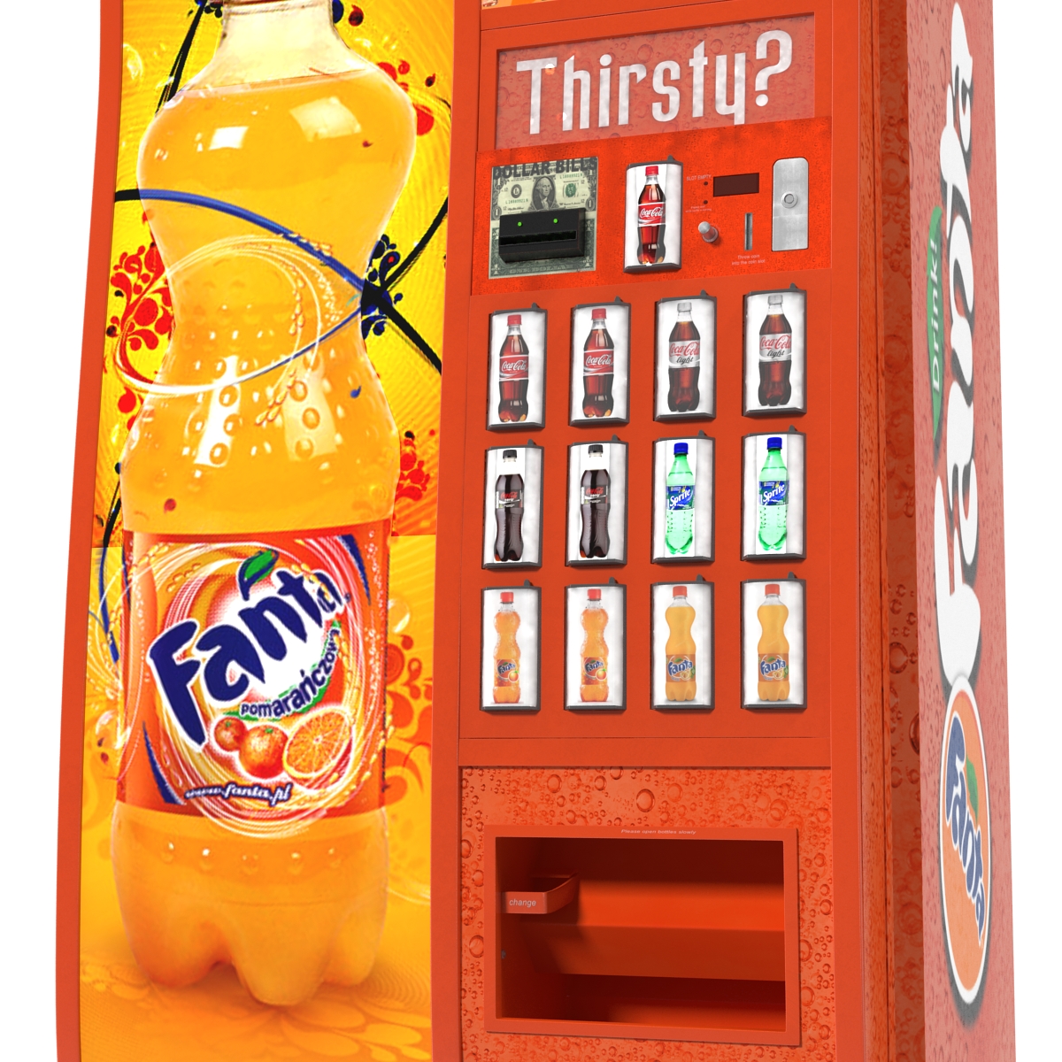 3D Fanta Vending Machine