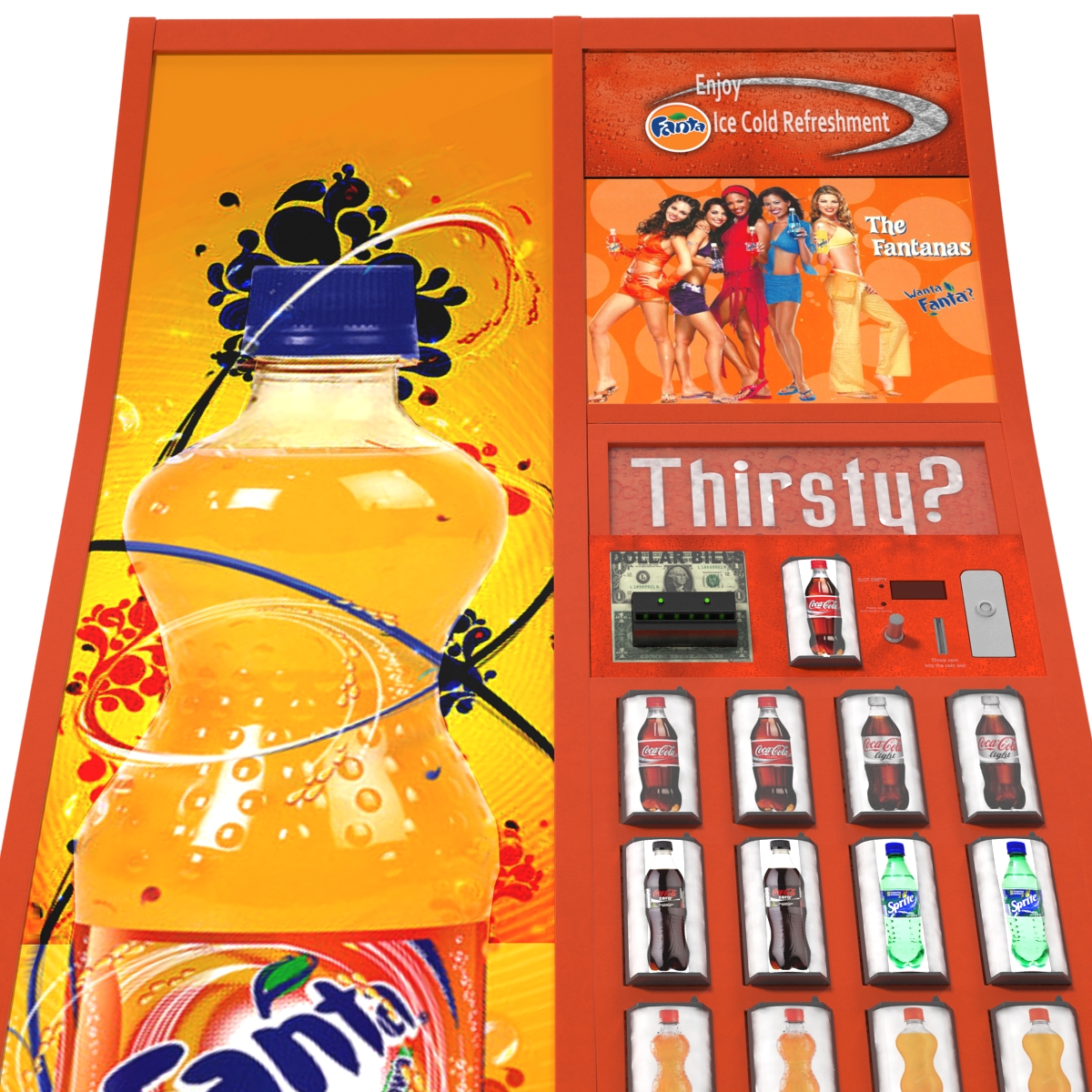 3D Fanta Vending Machine