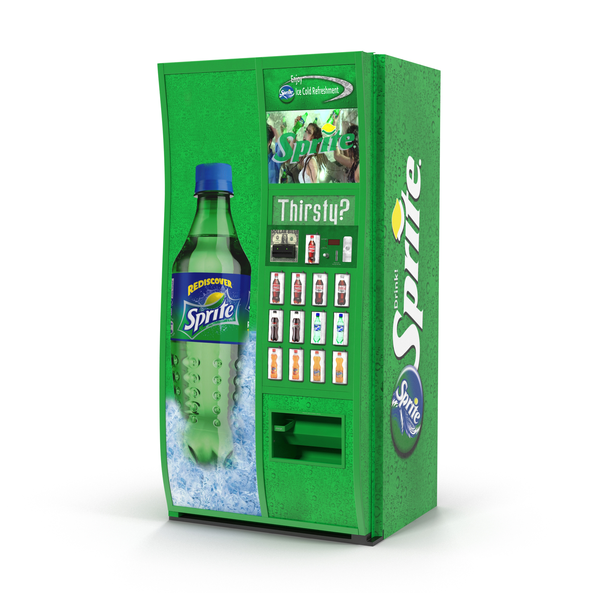 Sprite Vending Machine 3D