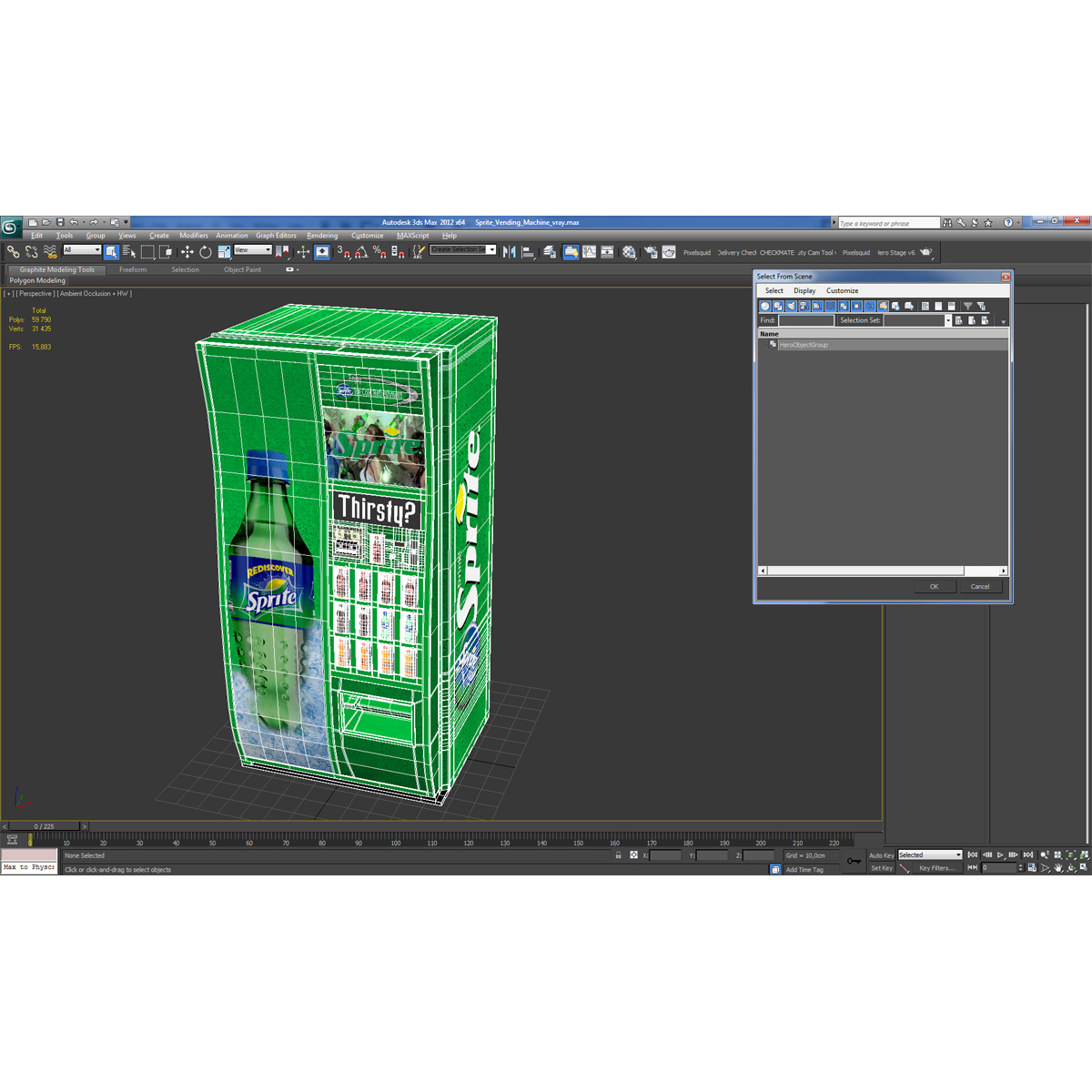 Sprite Vending Machine 3D