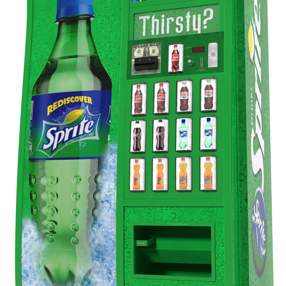 Sprite Vending Machine 3D