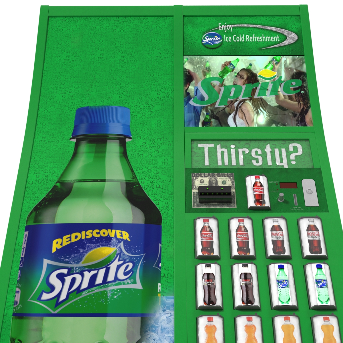 Sprite Vending Machine 3D