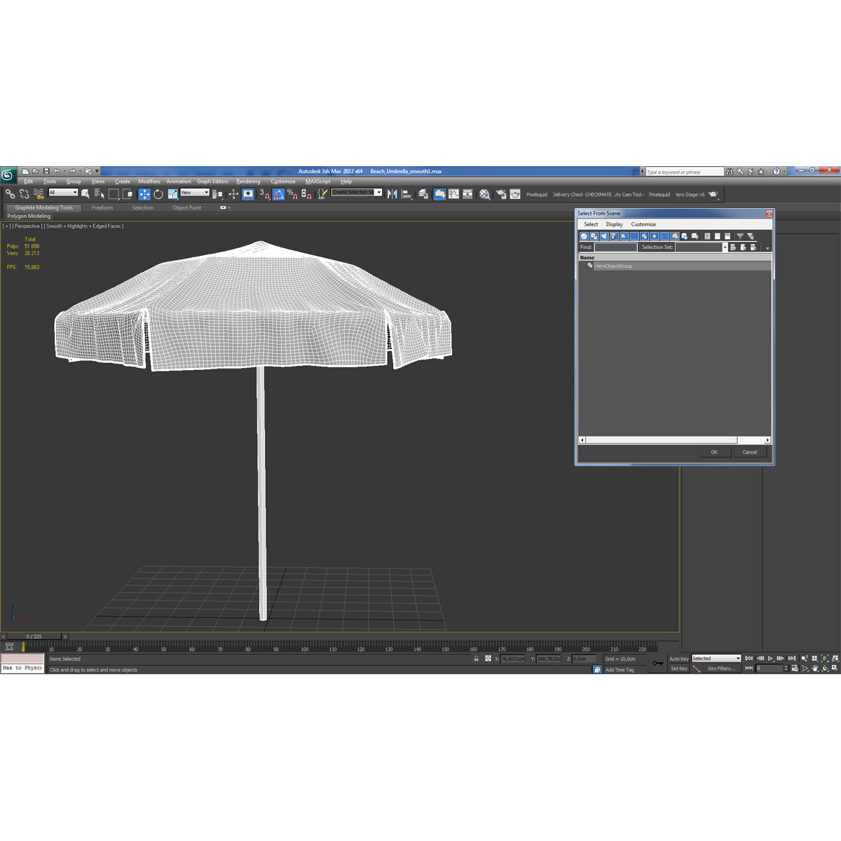 Beach Umbrella 3D model