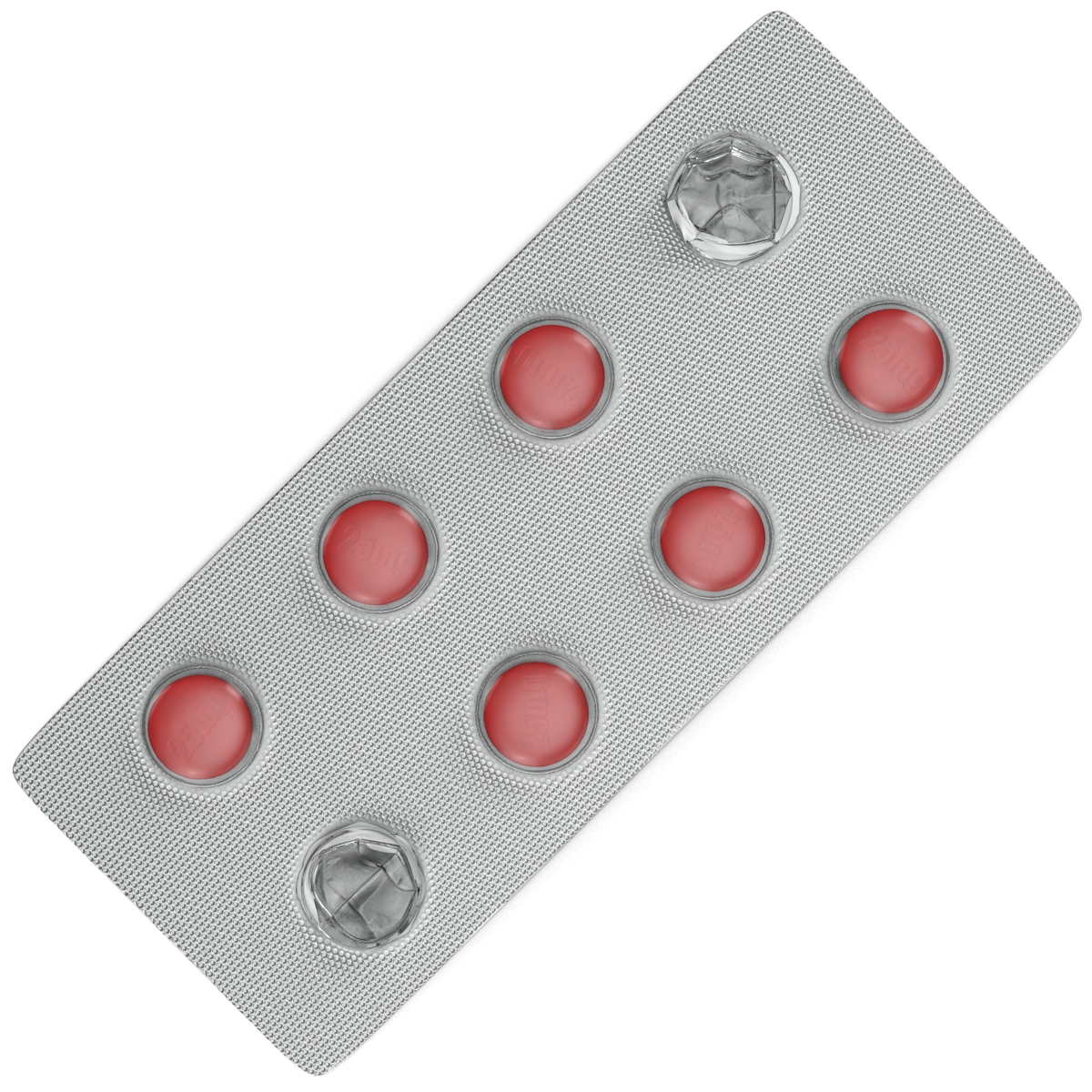Small Round Blister Pill Pack 3D model