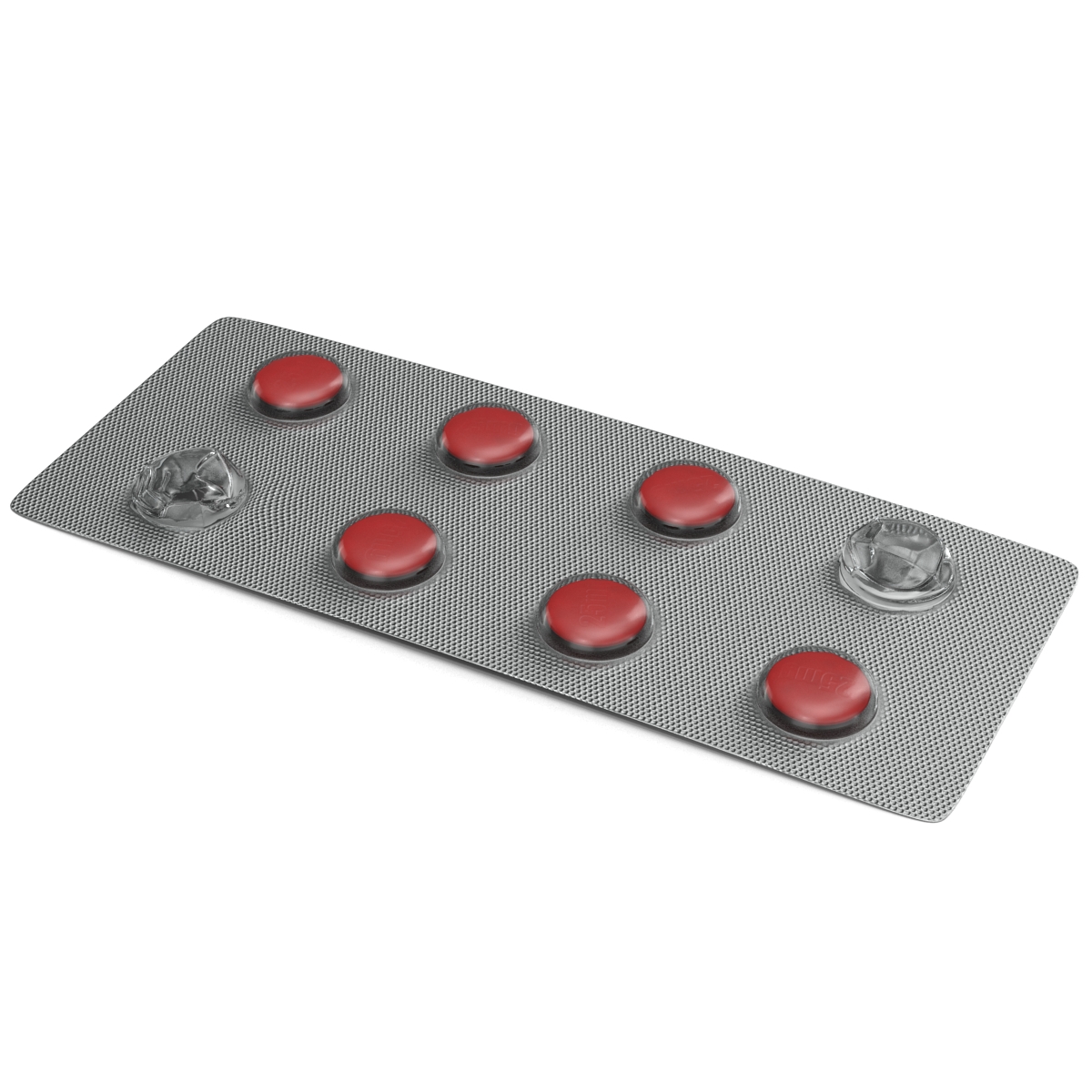 Small Round Blister Pill Pack 3D model