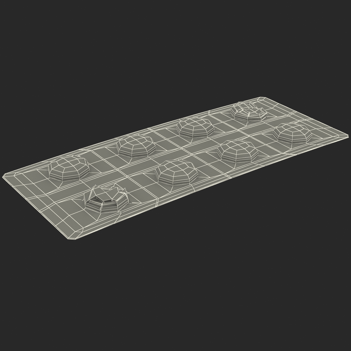 Small Round Blister Pill Pack 3D model