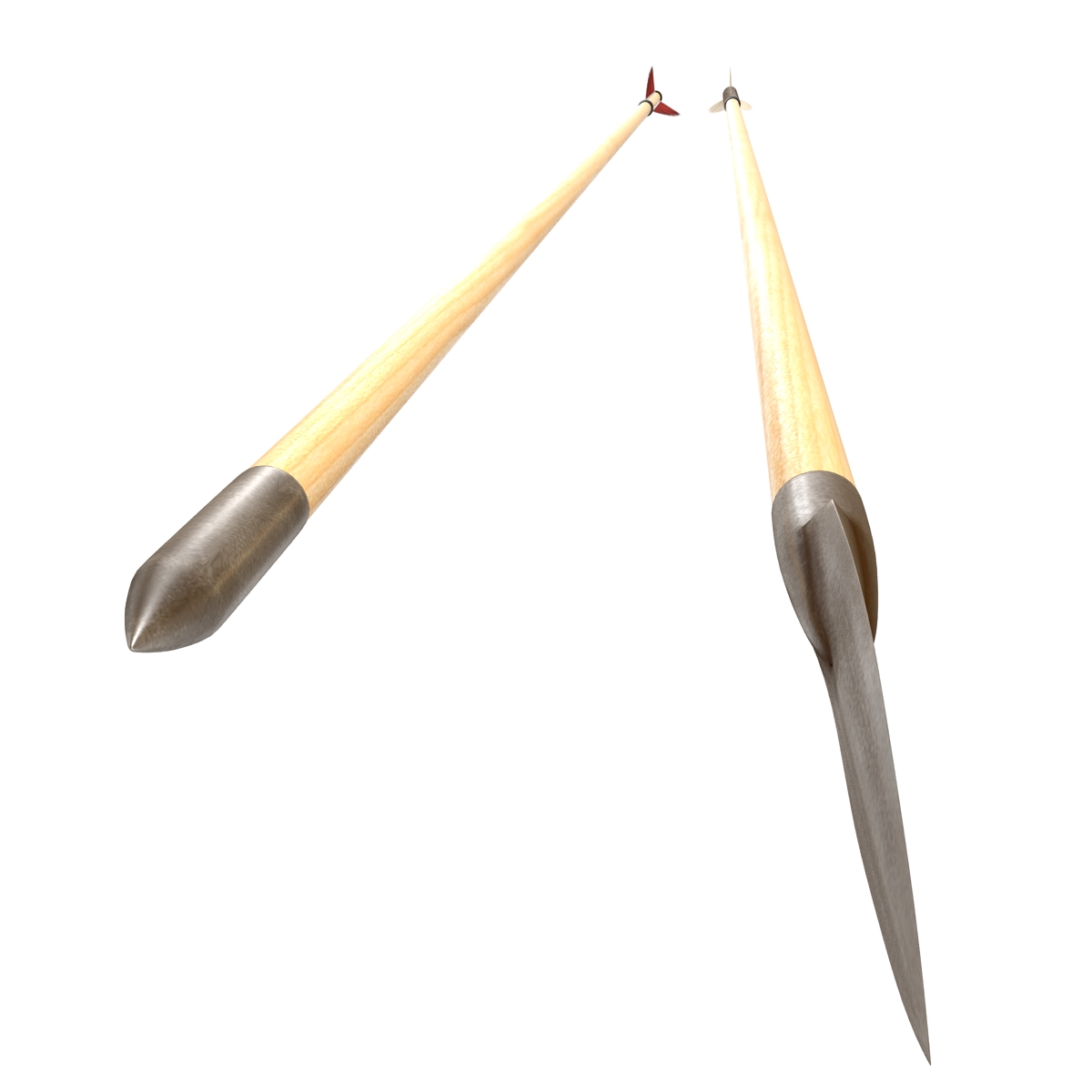 Bow Arrows Set 3D model