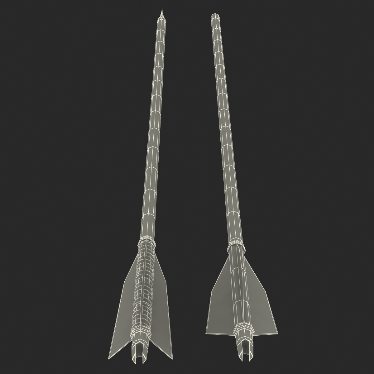 Bow Arrows Set 3D model