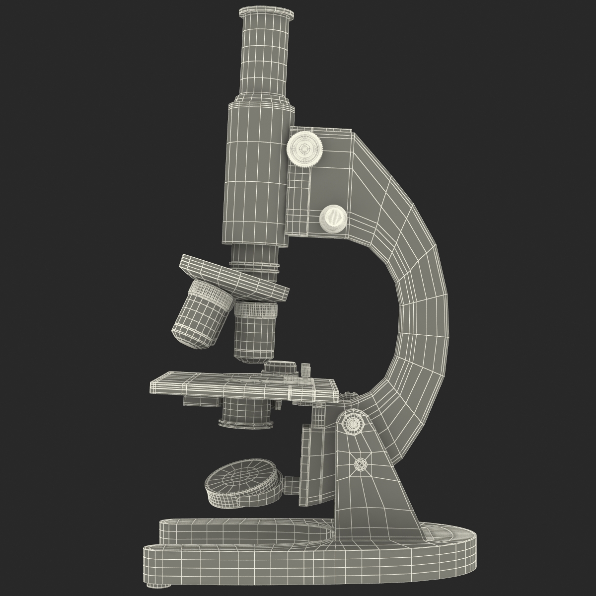 3D Medical Microscope model