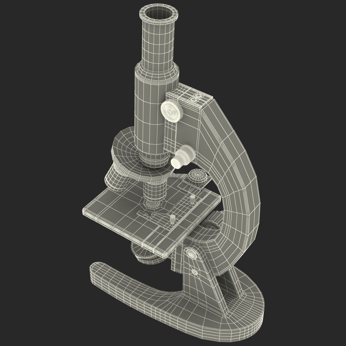 3D Medical Microscope model