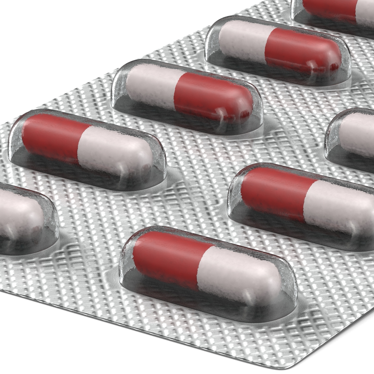 3D model Capsule Blister Pill Pack