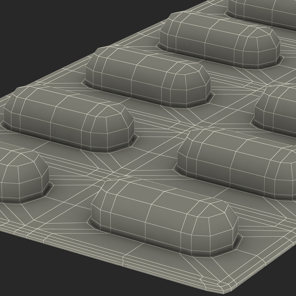 3D model Capsule Blister Pill Pack