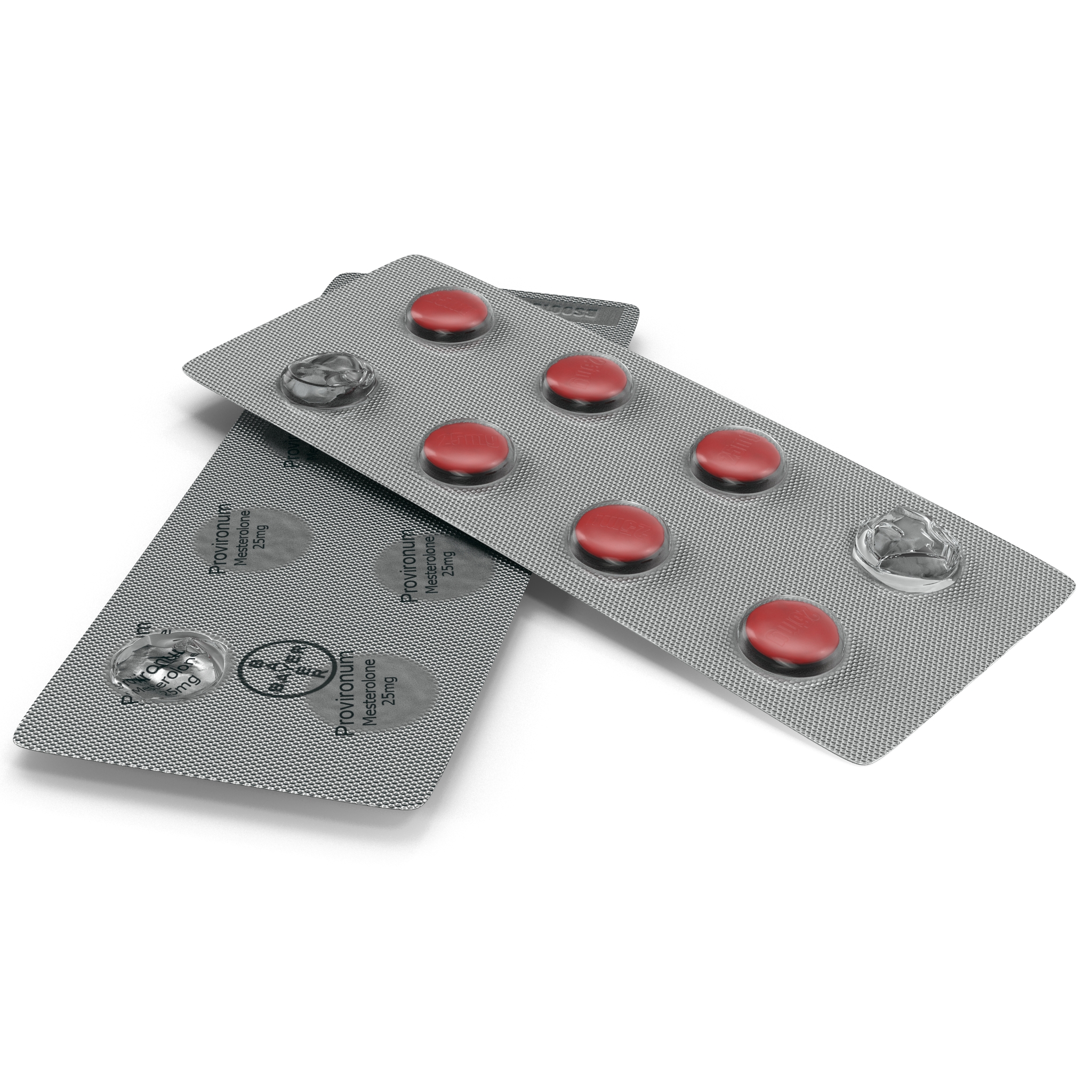 Small Round Blister Pill Pack 3D model