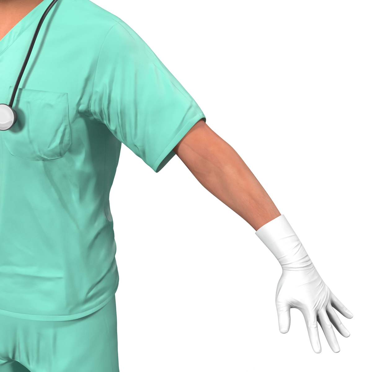 Male Surgeon Caucasian 3D