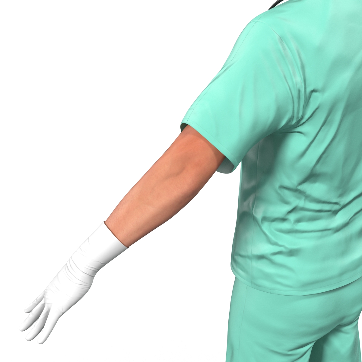 Male Surgeon Caucasian 3D