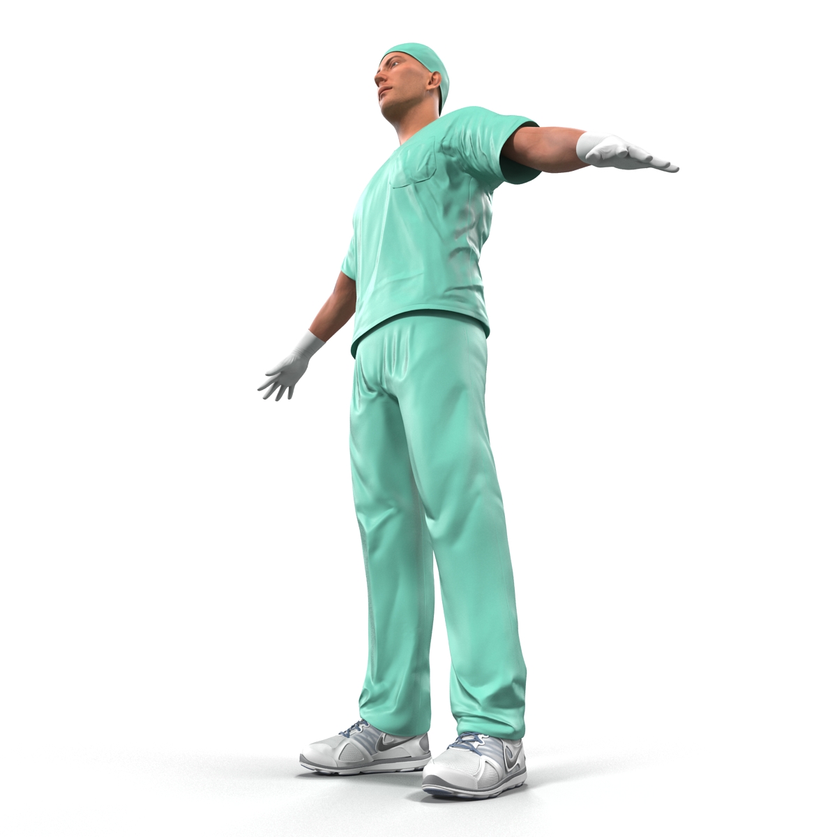 Male Surgeon Caucasian 2 3D model