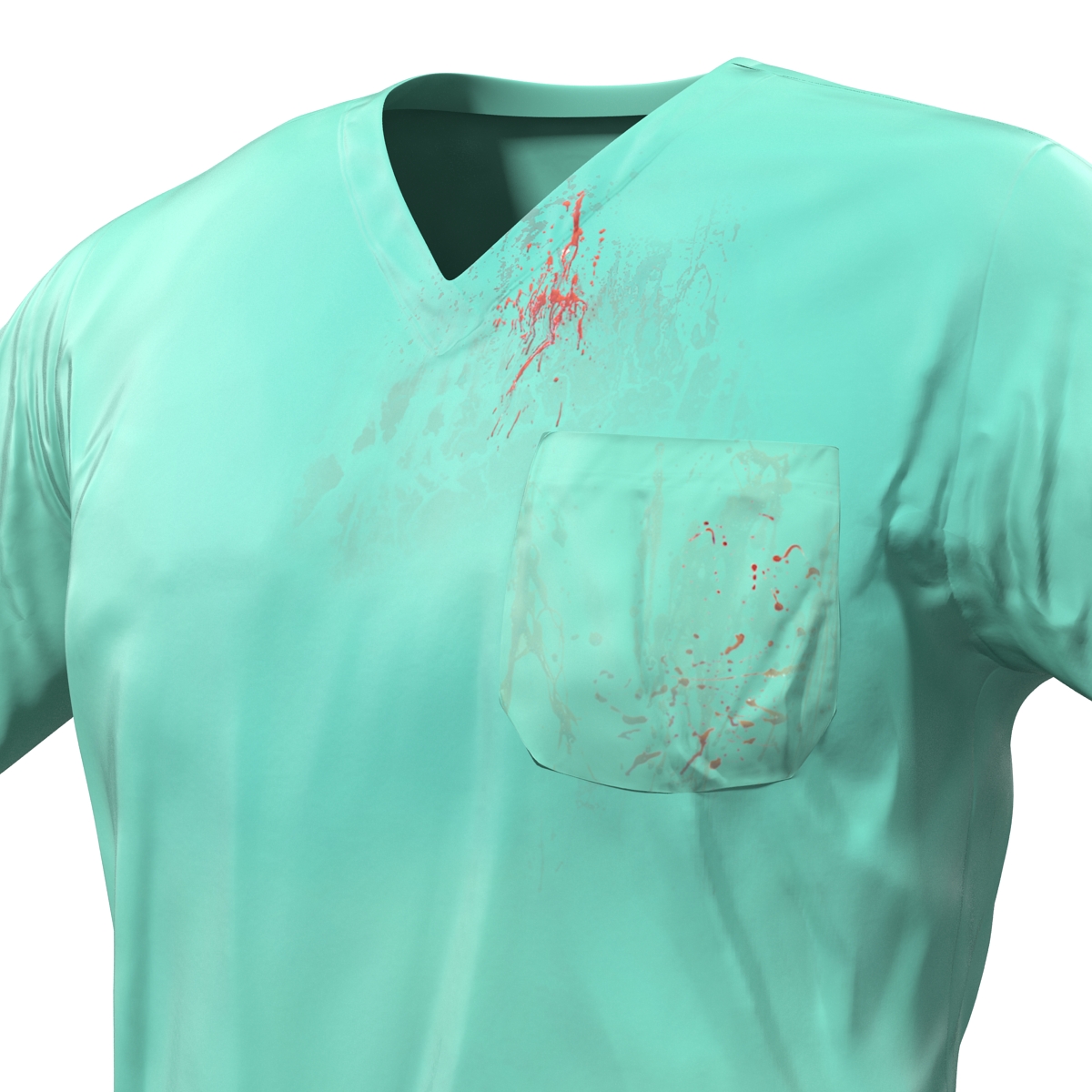 Surgeon Dress 20 with Blood 3D