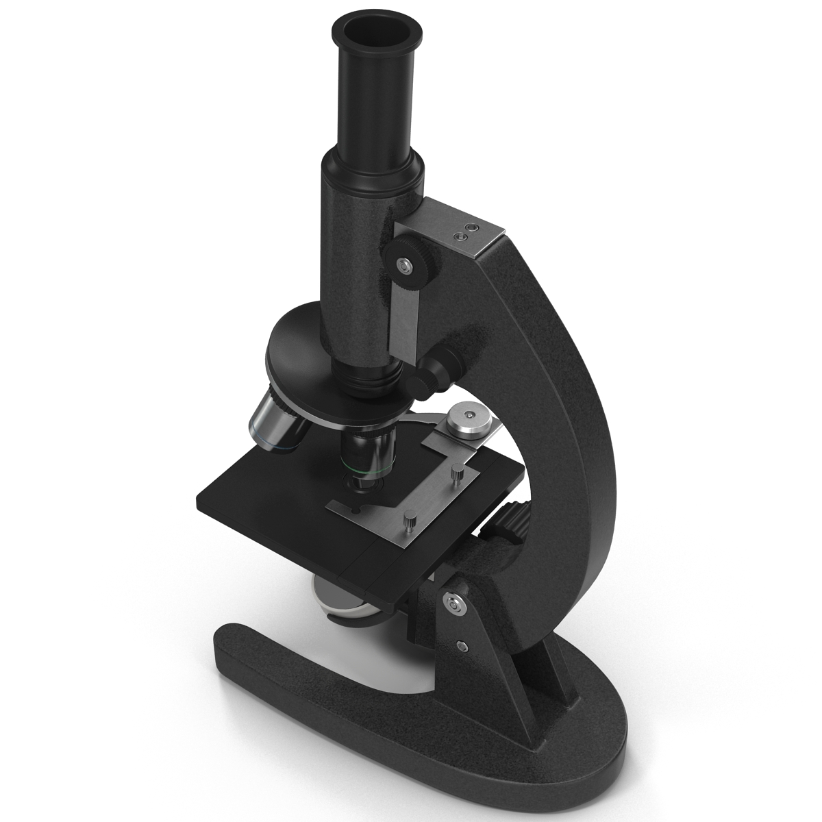 Medical Microscope Black 3D model