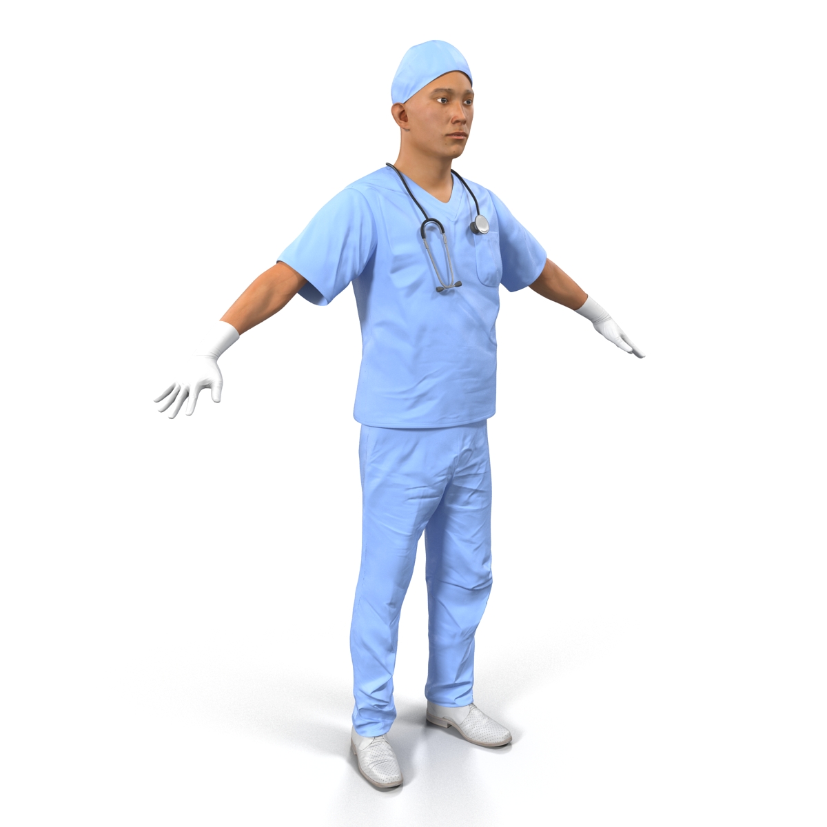 3D Male Surgeon Asian model