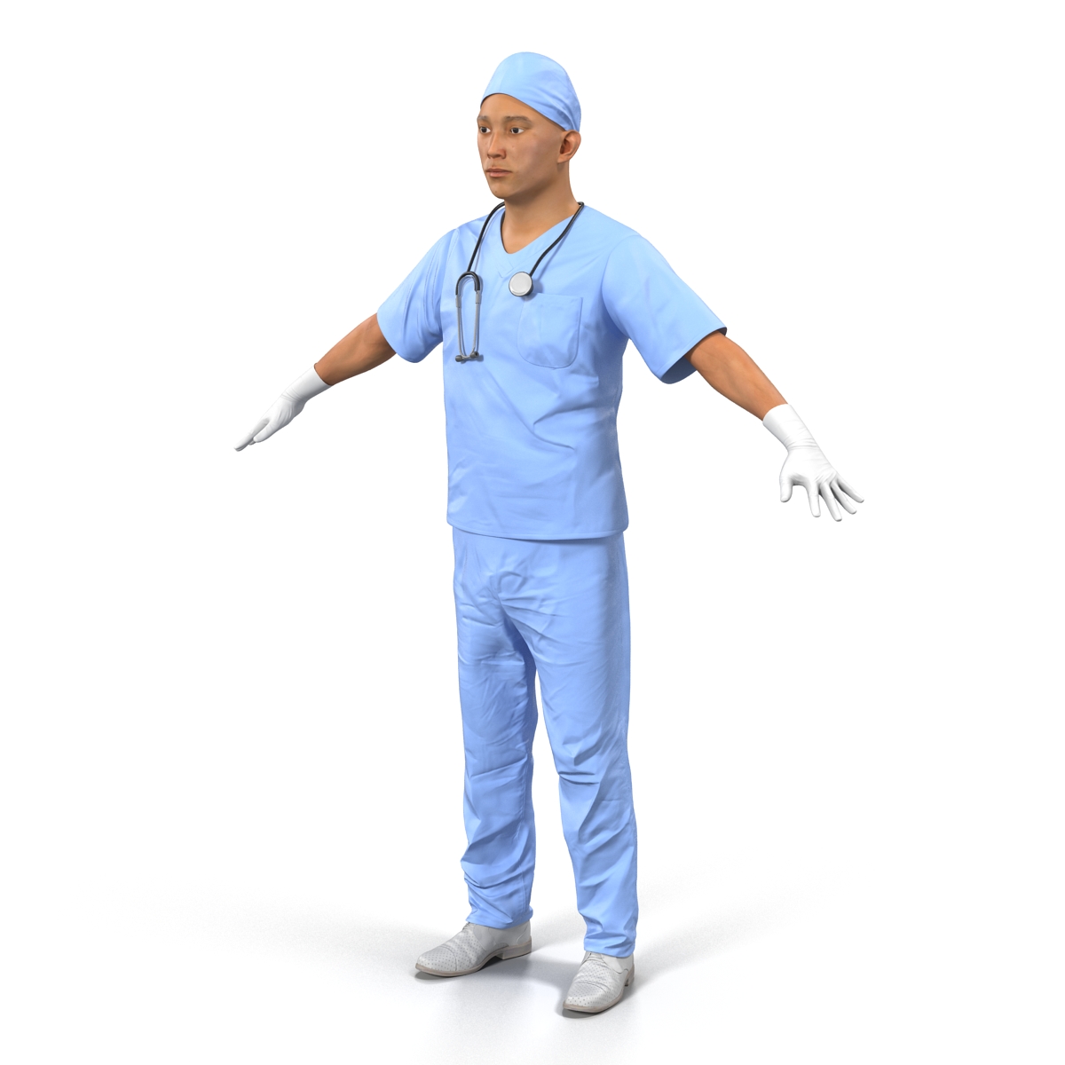 3D Male Surgeon Asian model