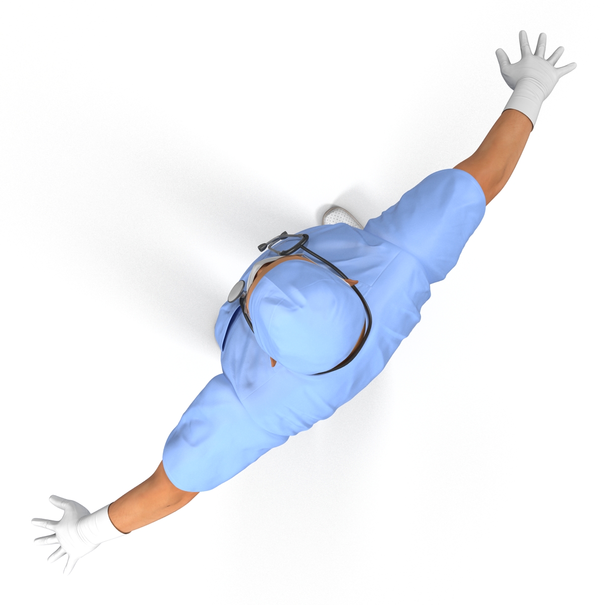 3D Male Surgeon Asian model