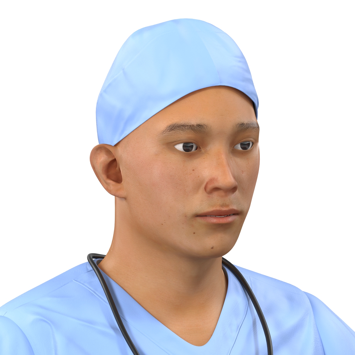 3D Male Surgeon Asian model