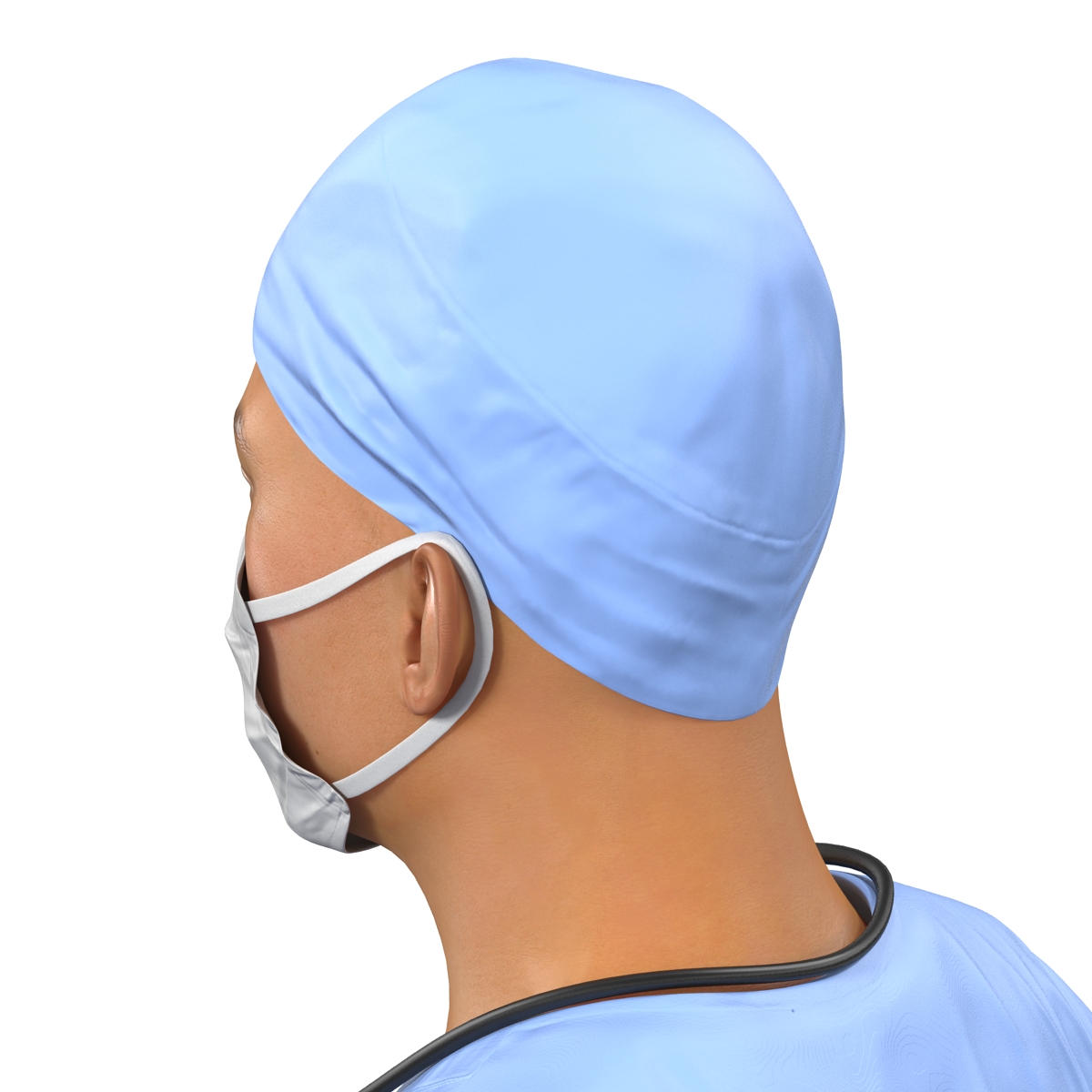 3D Male Surgeon Asian model