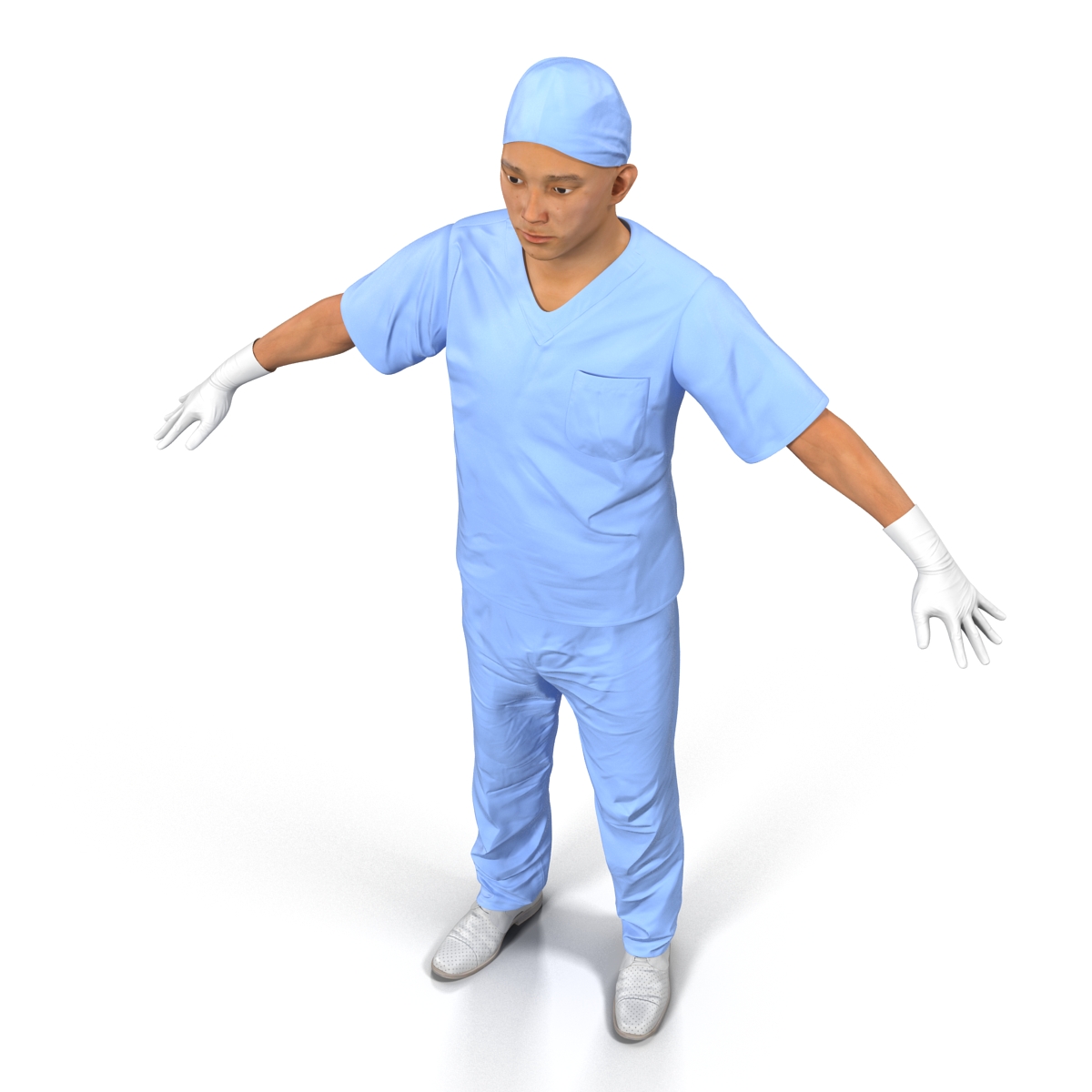 3D model Male Surgeon Asian 2